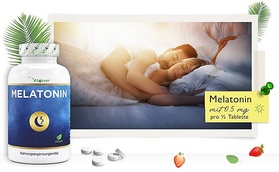 Мелатонин 1mg - 365 таблетки Vit4ever - Германия